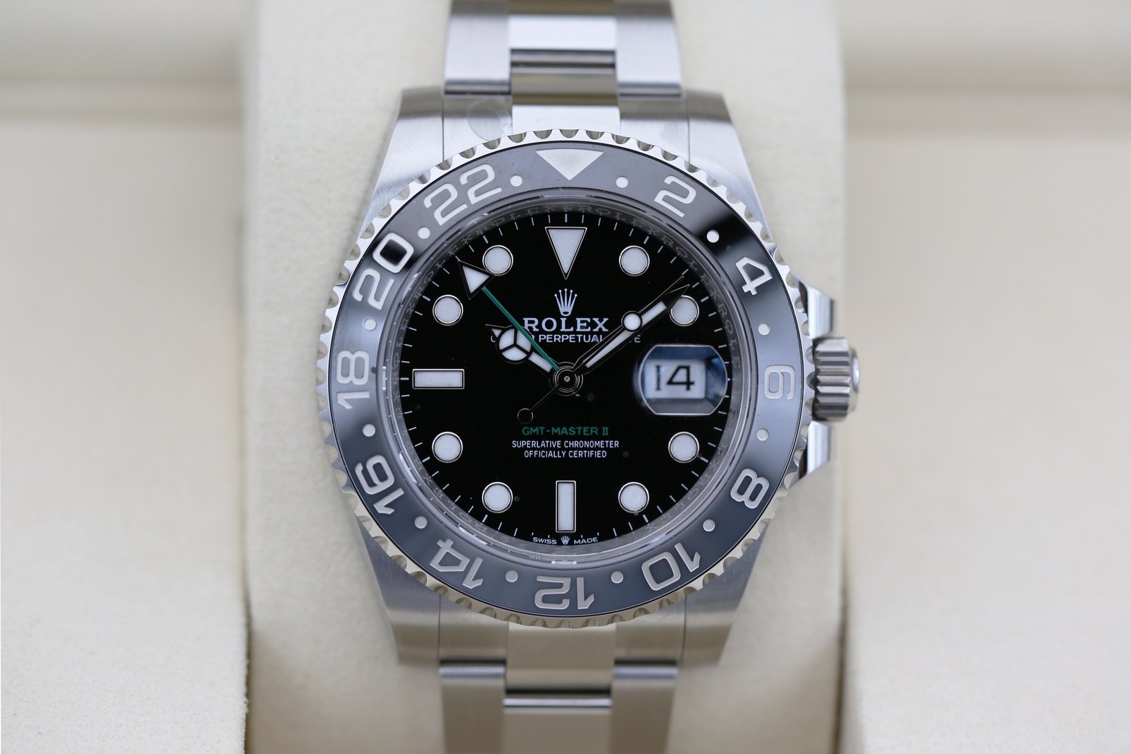 Rolex 126710GRNR Black GMT MASTER II 40mm 2026 BRUCE WAYNE